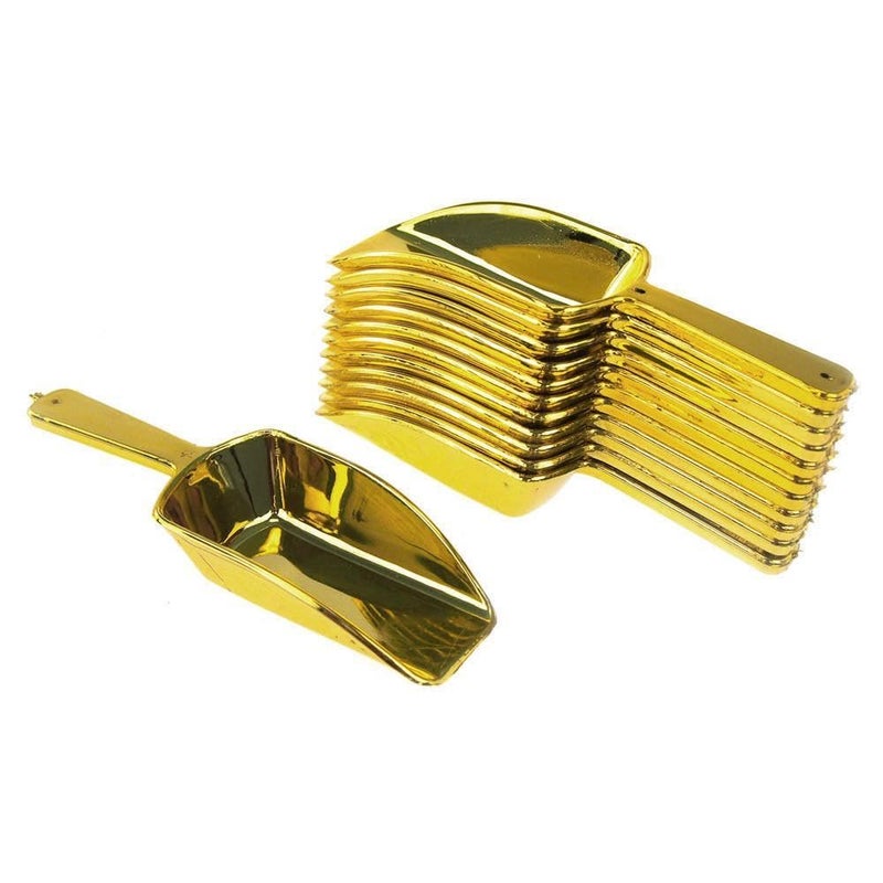 Firefly Imports Homeford Small Plastic Candy Scoops, Small/3.25-Inch, Gold, 12-Pack - Image 3